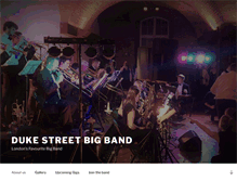Tablet Screenshot of dukestreetbigband.com